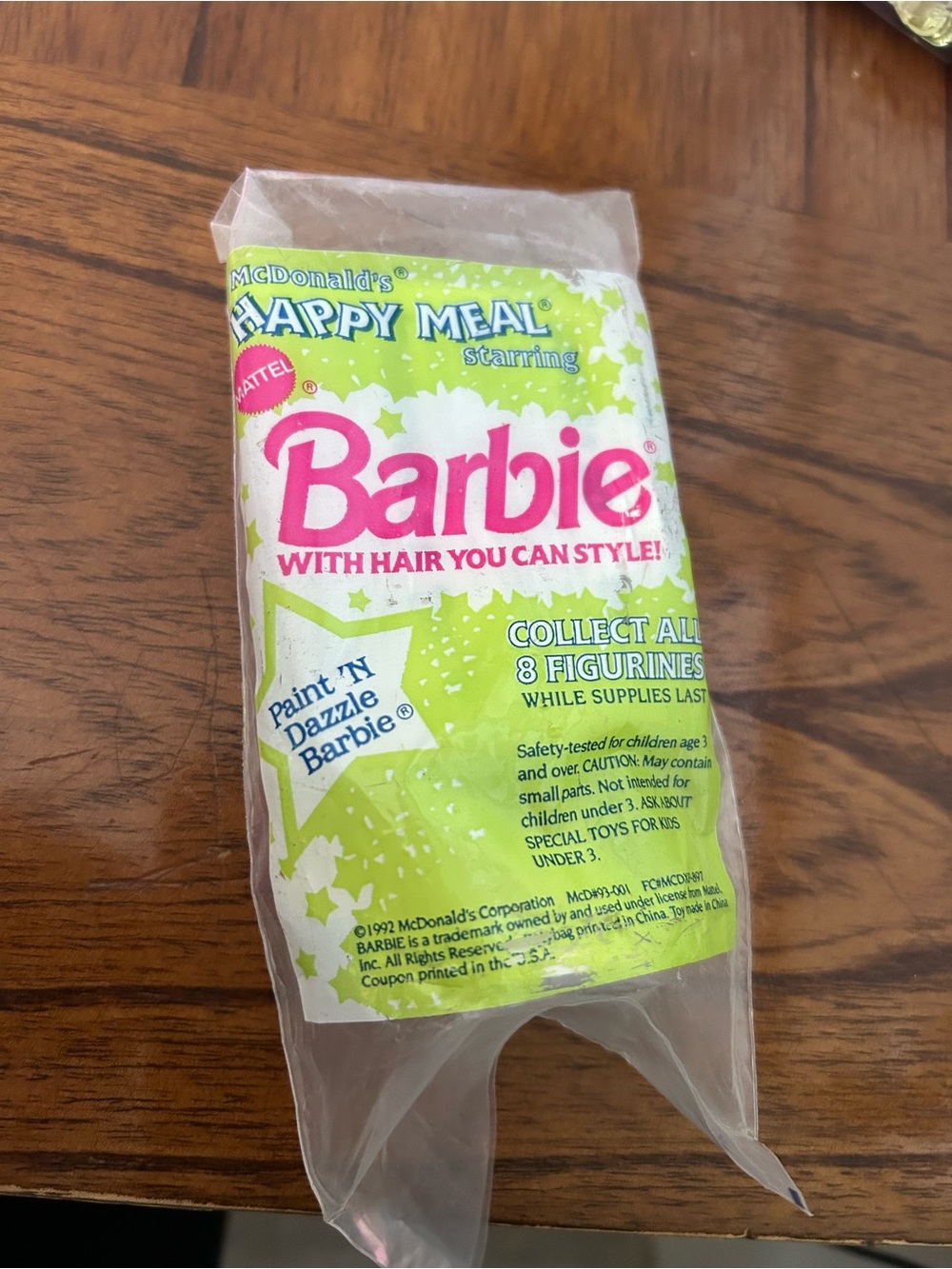 Vintage collectible Barbie happy meal McDonald’s toy 1992